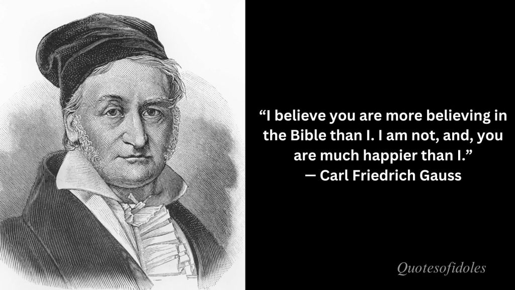 Famous Quotes of Carl Friedrich Gauss