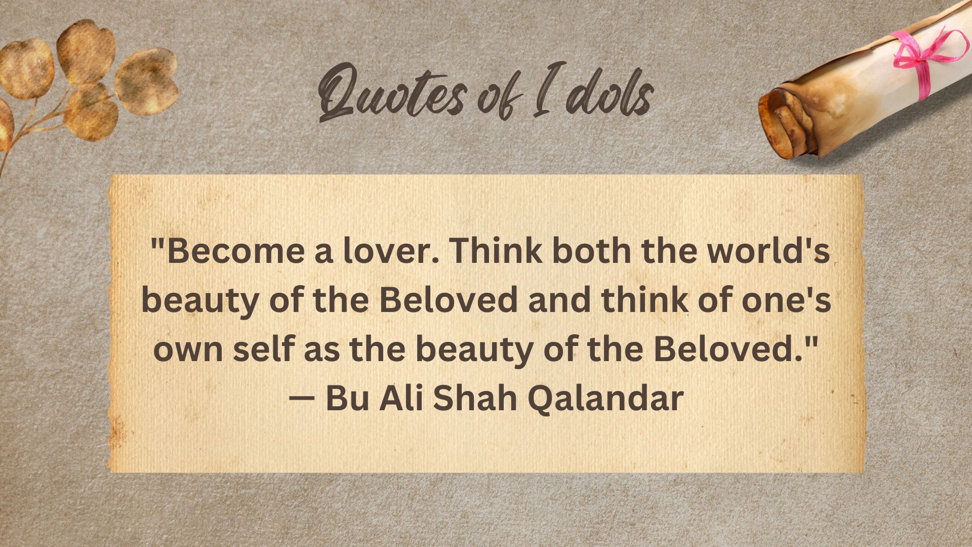 Bu Ali Shah Qalandar Quotes