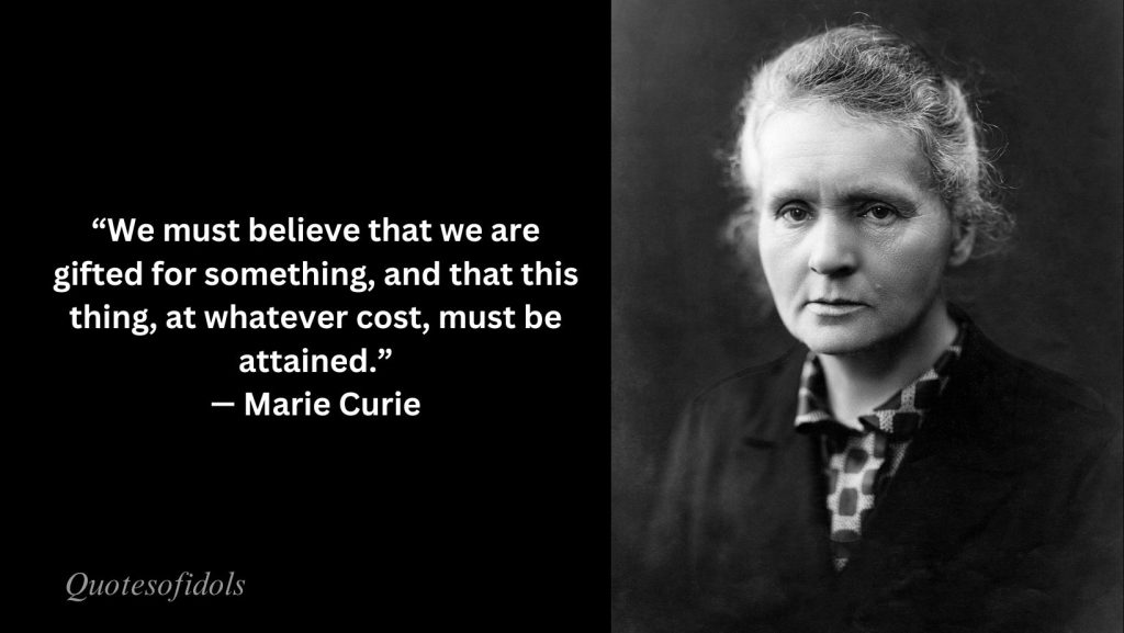 Famous Quotes of Marie Curie