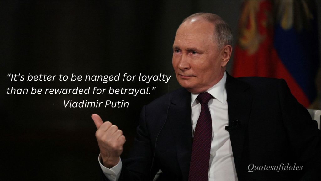 Famous Quotes of Vladimir Putin