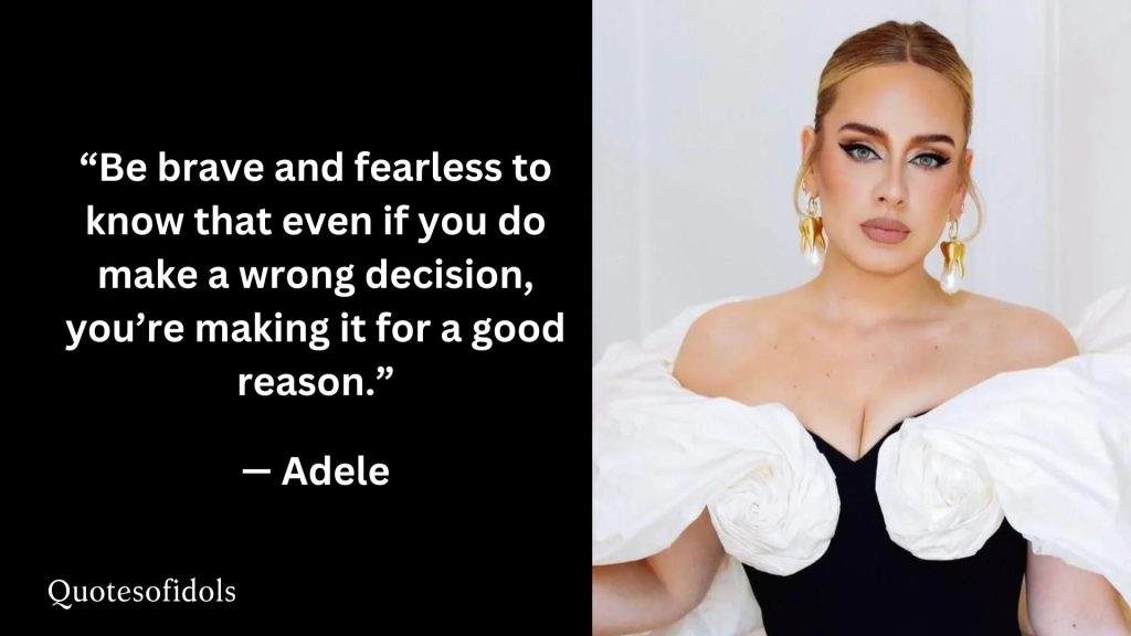 All Time Famous Quotes of Adele