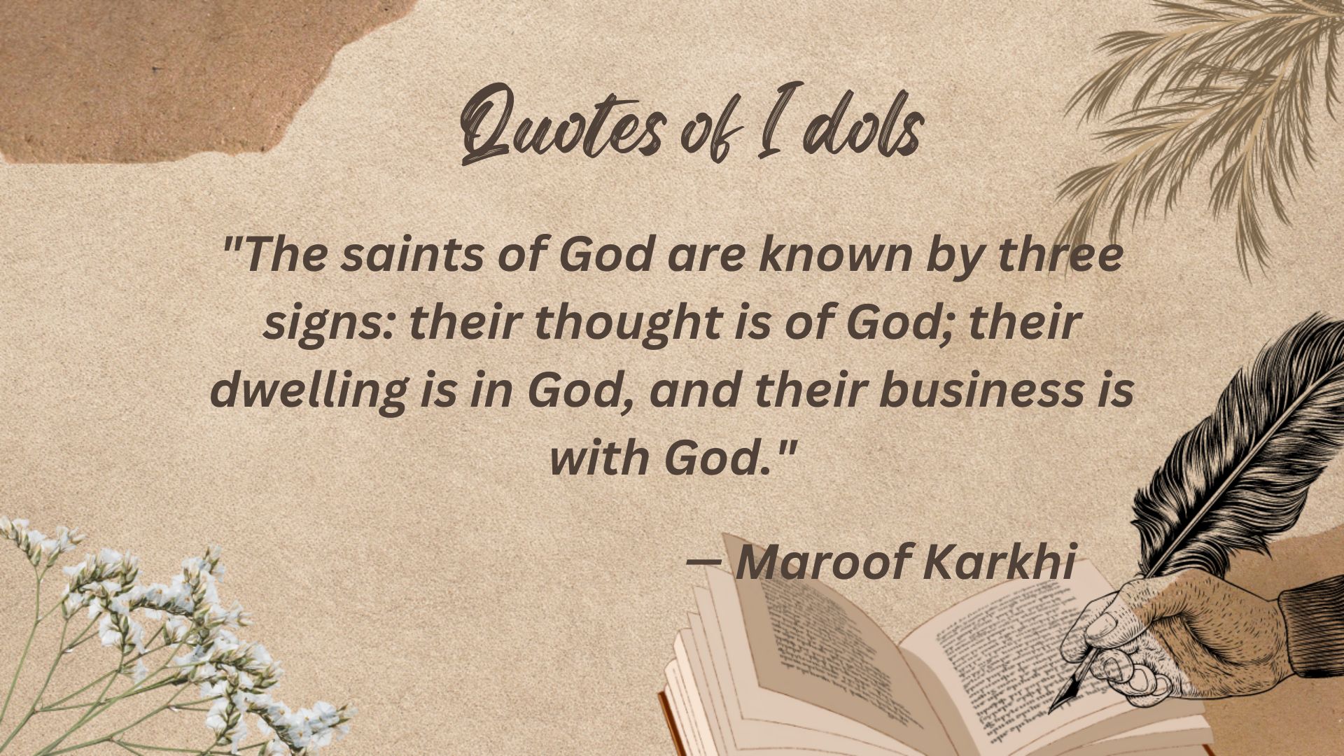 Maroof Karkhi Quotes