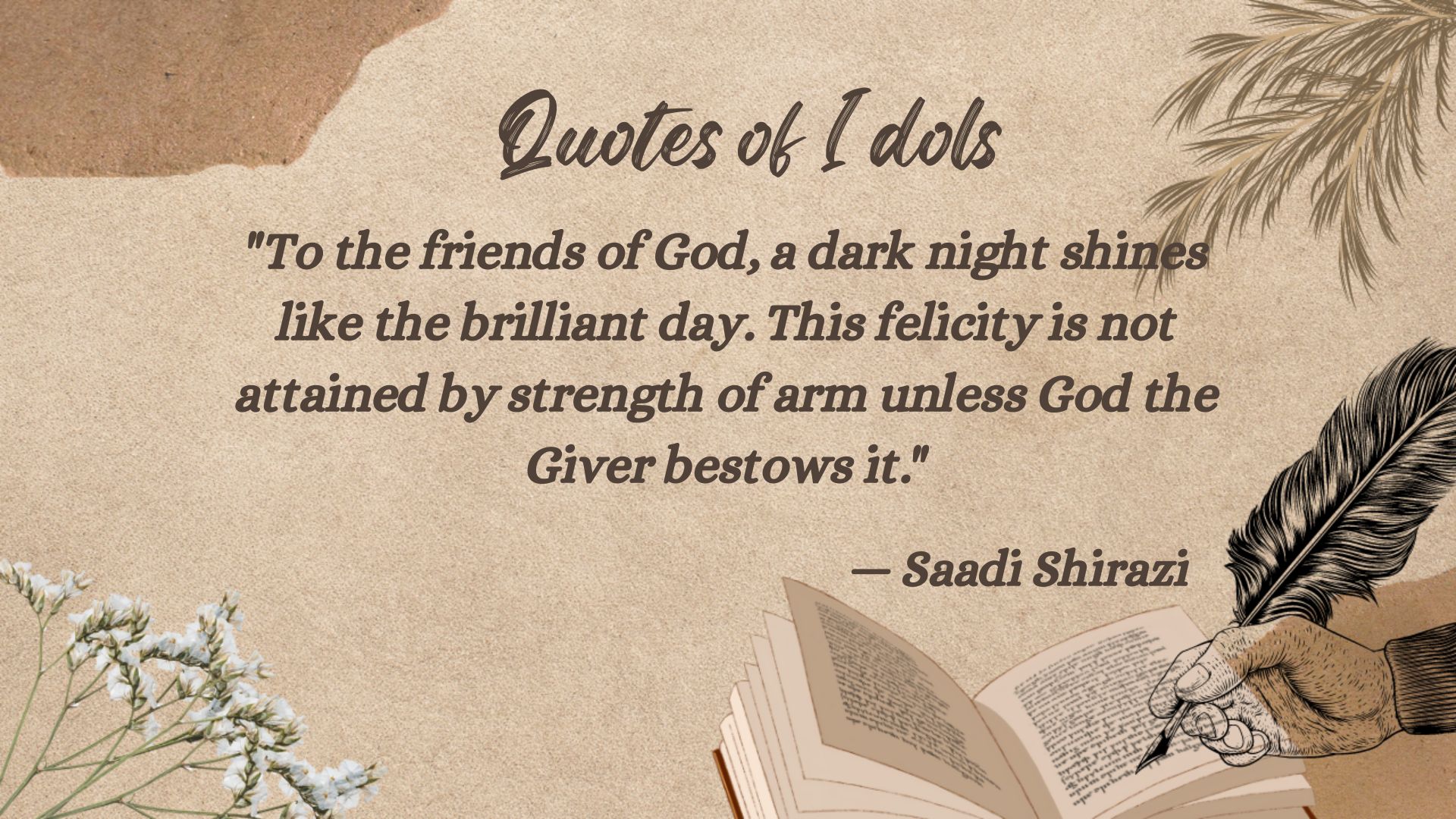 All Time Famous Quotes of Saadi Shirazi - Quotesofidols