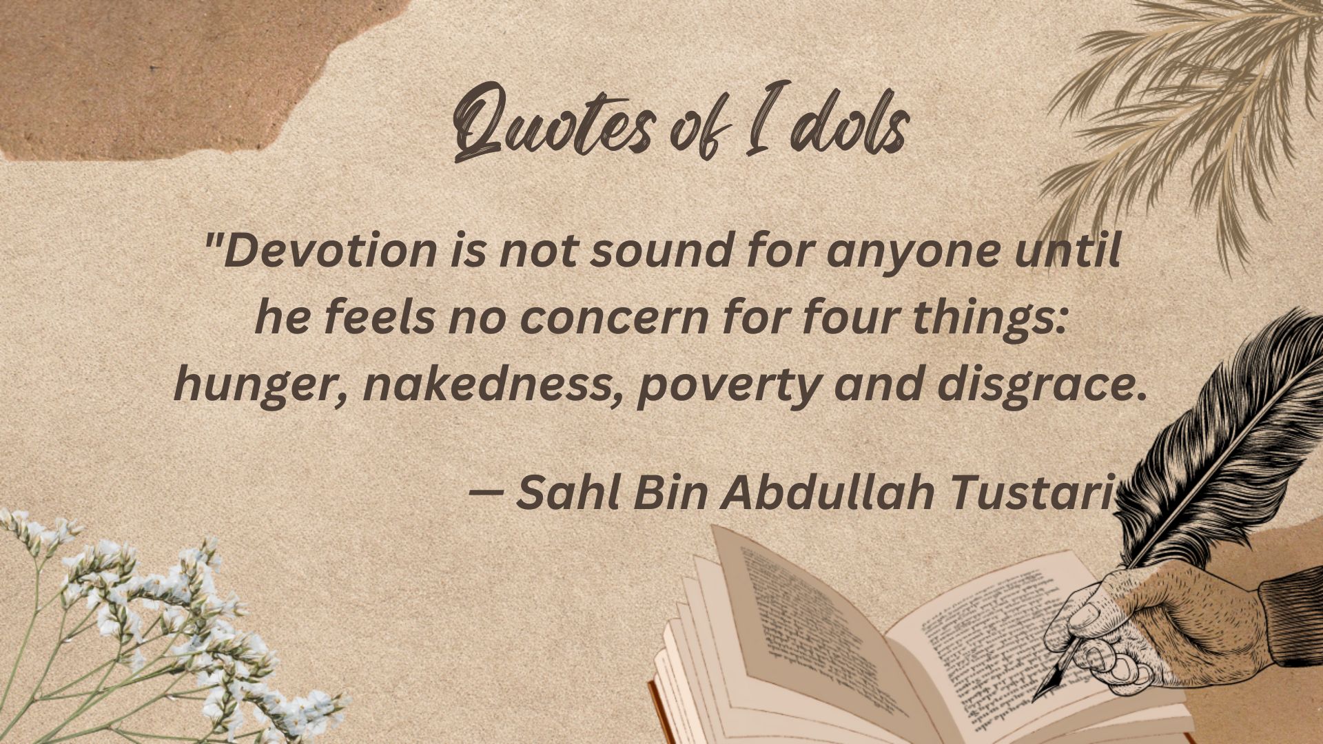 Sahl Bin Abdullah Tustari Quotes