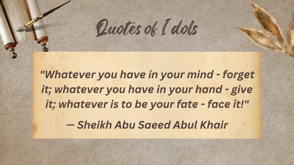 All Time Famous Quotes of Sheikh Abu Saeed Abul Khair