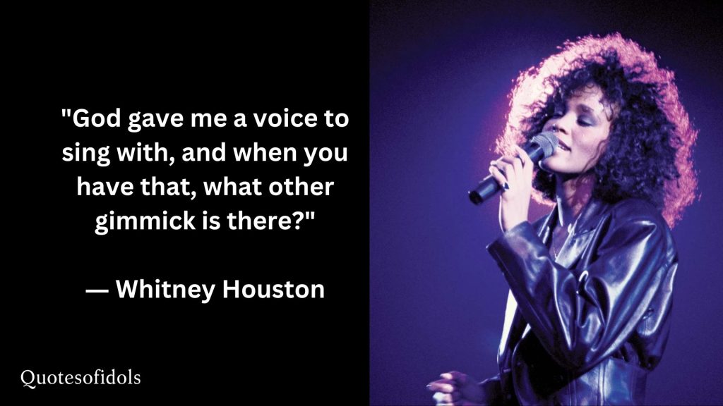 All Time Famous Quotes of Whitney Houston