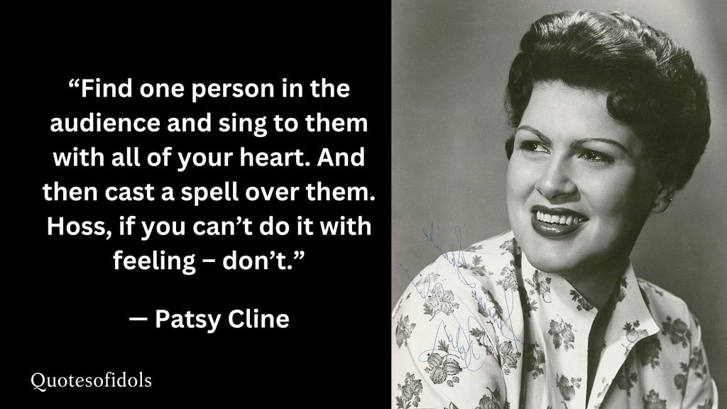 All Time Famous Quotes of Patsy Cline