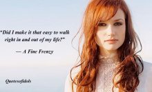 A Fine Frenzy Quotes