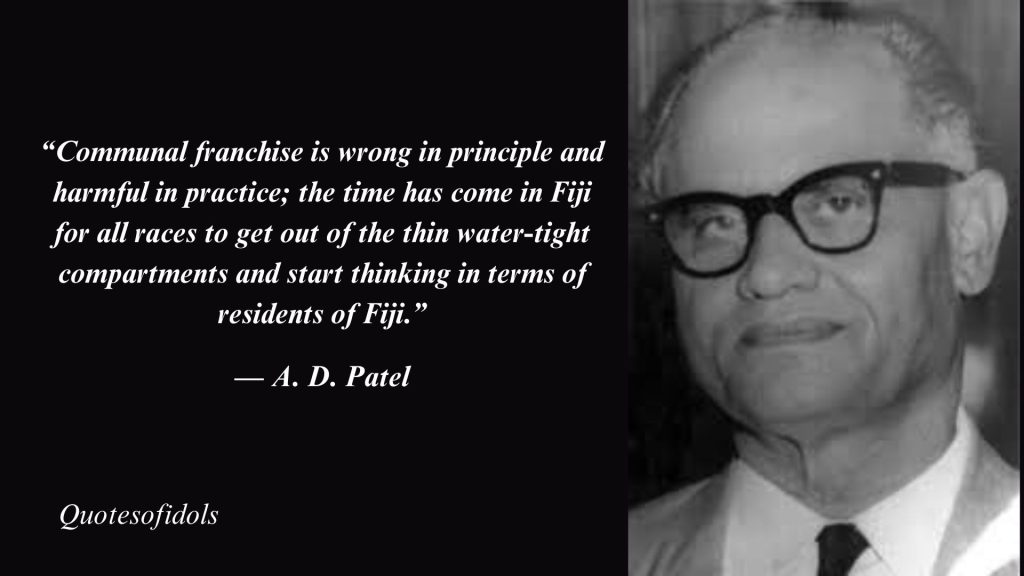 All Time Most Famous Quotes By A. D. Patel