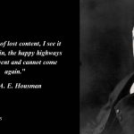 A. E. Housman Quotes