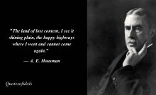 A. E. Housman Quotes